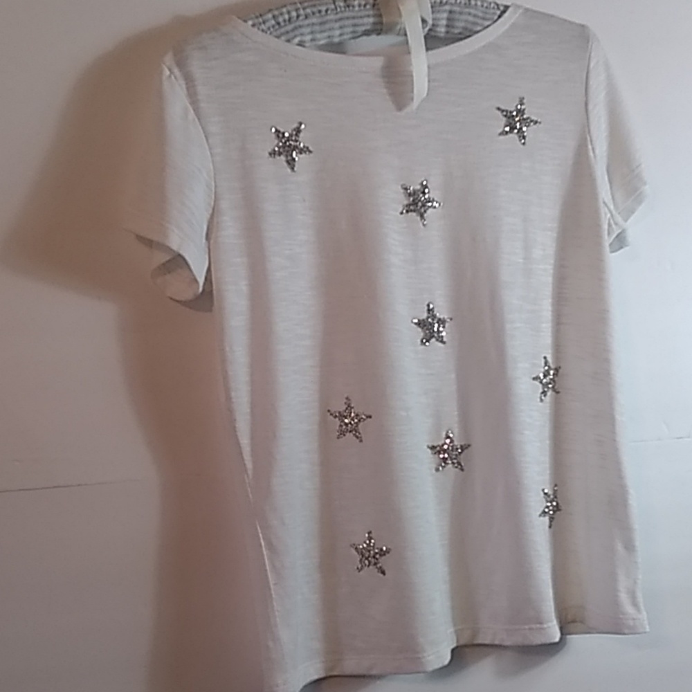 ONQUE CASUAL WOMEN'S SEQUINS EMBELLISHED TOP